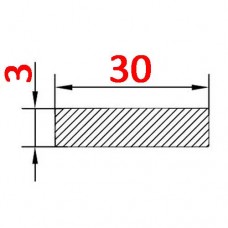 Алюминиевая полоса 30х3 б.п.