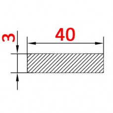 Алюминиевая полоса 40х3 AS