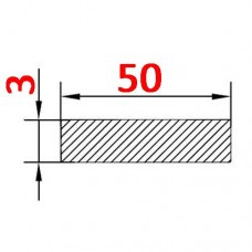Алюминиевая полоса 50х3 AS