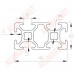 Станочный профиль 20х40 T-track Станочный профиль 20х40 T-track